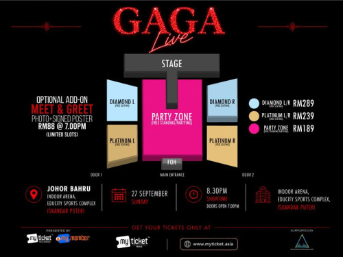 myticket GAGA JOHOR MAP