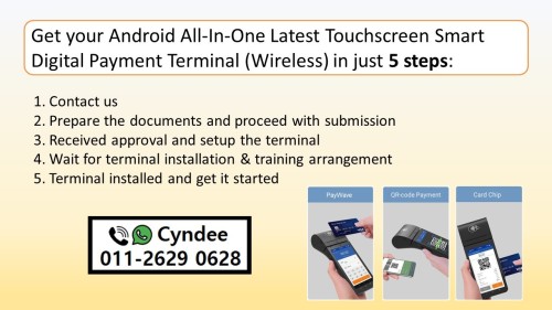 Z Android All In One Latest Touchscreen Smart Digital Payment Terminal (Wireless) Flow